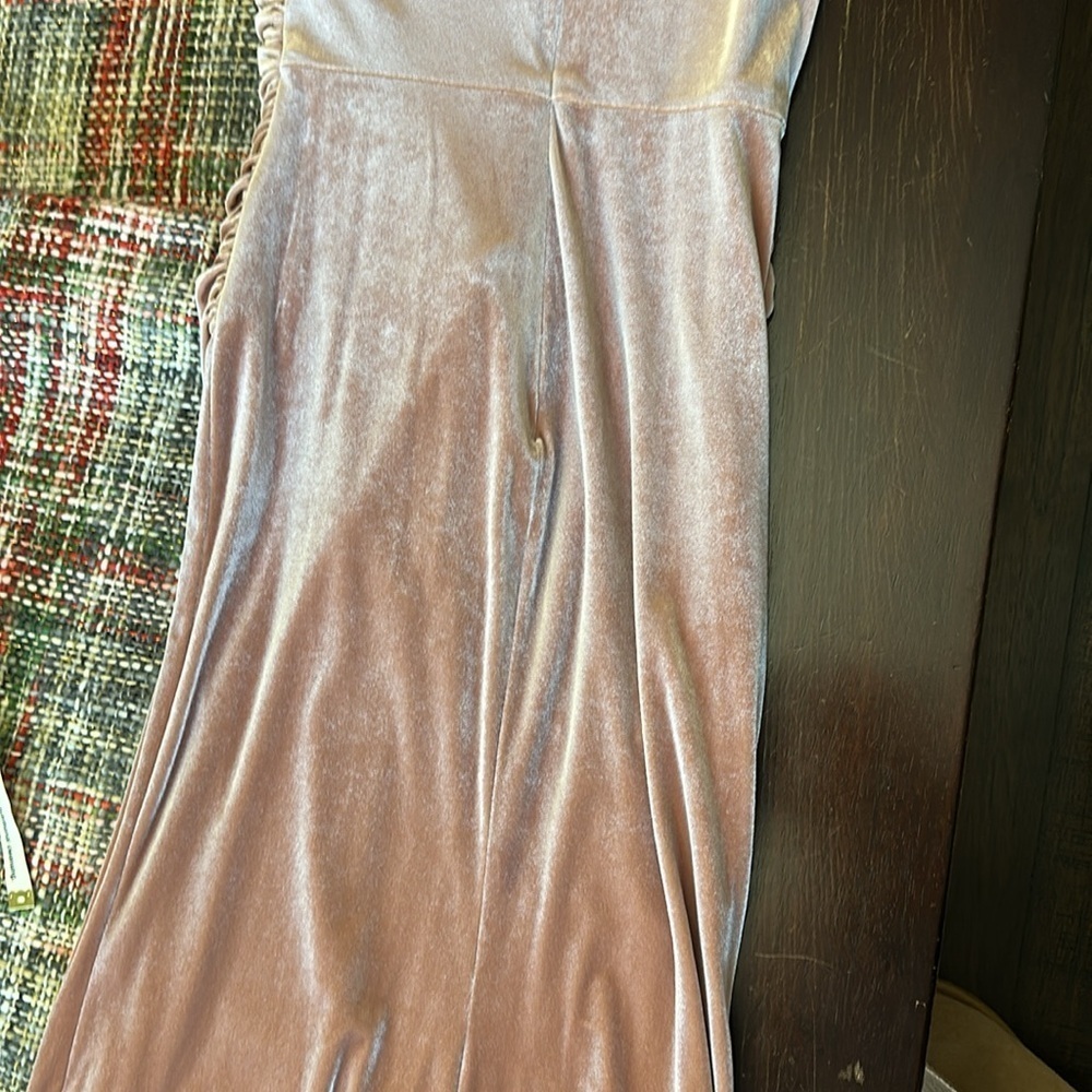 Revelry Dawson Velvet Bridesmaid Dress Elegant Pink Evening Gown Size 0 NWOT - Picture 10 of 10